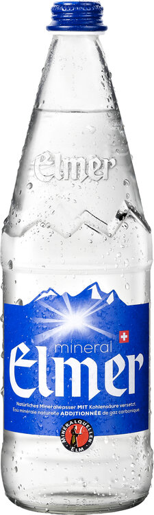 Mineral Elmer (blau) 75 cl mit Kohlensäure 