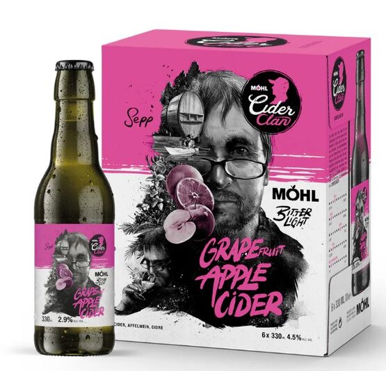 Möhl Grape Apple Cider 33 cl EW-Flasche 6-Pack 