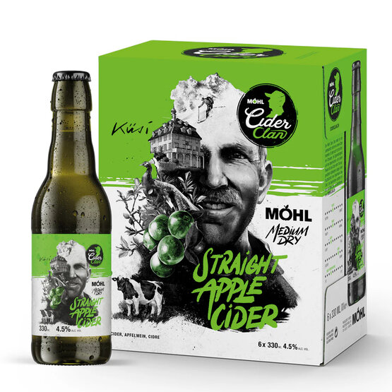 Möhl Straight Apple Cider 33 cl EW-Flasche 6-Pack 