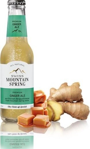 Swiss Mountain Spring Ginger Ale 2 dl, EW Glas