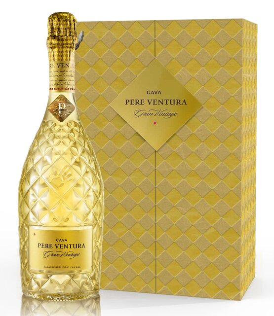 Pere Ventura Gran Vintage 2016 in 1er Geschenkbox Cava Pere Ventura España DO 