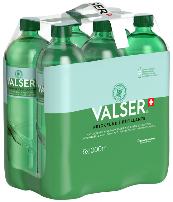 Valser Prickelnd 1 L PET 6-Pack