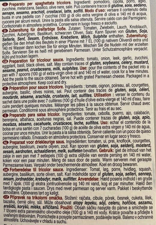 Gewürzmischung Spaghettata Tricolore 50 g