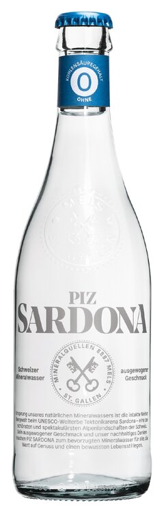 Piz Sardona Mineralwasser ohne Kohlensäure 40 cl