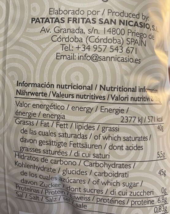 Chips mit Trüffelgeschmack San Nicasio 150g