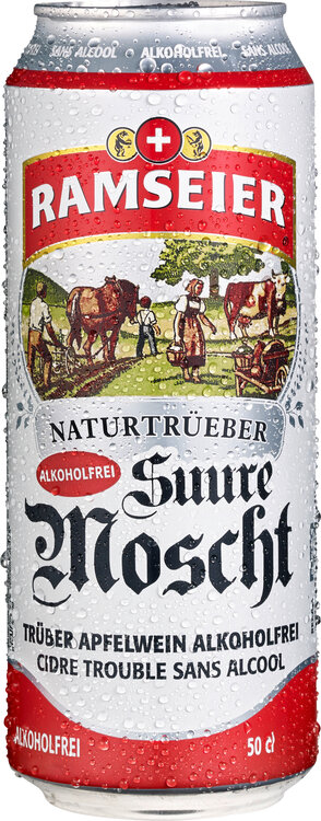 Ramseier Suure Moscht naturtrüb alkoholfrei 0.5% 50 cl Dose