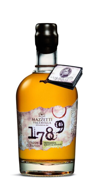 Grappa di Barolo Bourbon Cask Finish Mazzetti d'Altavilla Piemonte