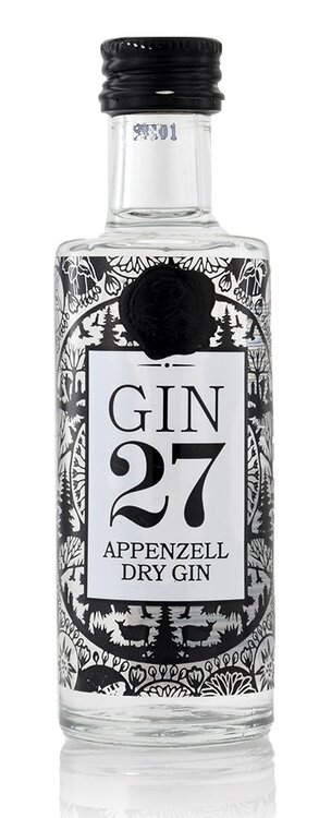 Gin 27 aus Appenzell 4cl Miniatur