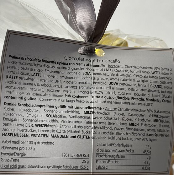 Cioccolatino al Limoncello 200g