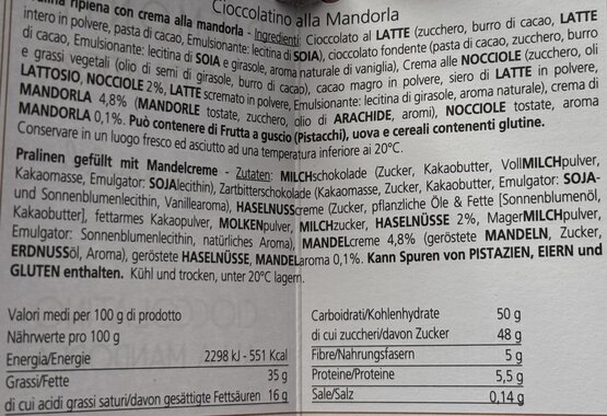 Cioccolatino alla Mandorla 200g