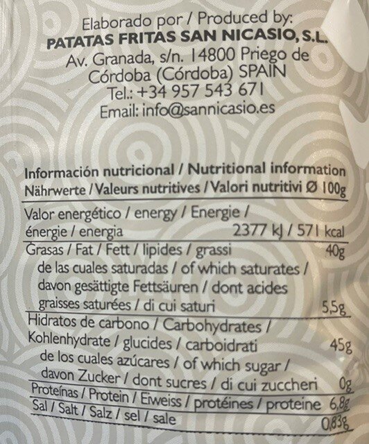 Chips mit Trüffelgeschmack San Nicasio 40 g