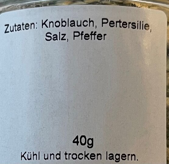 Knoblauchbutter Glas 40g