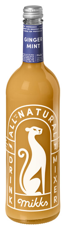 Mikks Fruchtsaft Ginger Mint EW-Glas