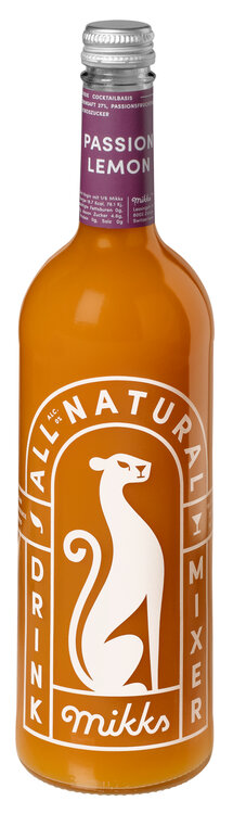 Mikks Fruchtsaft Passion Lemon EW-Glas 