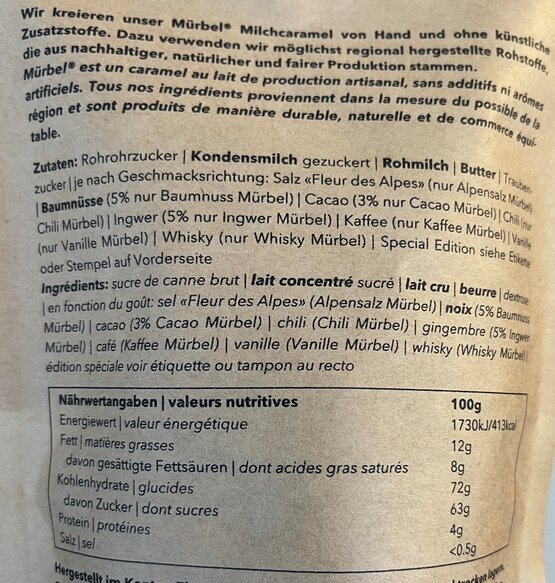 Mürbel mit Baumnuss 150 g (ab Mitte August wieder verfügbar)