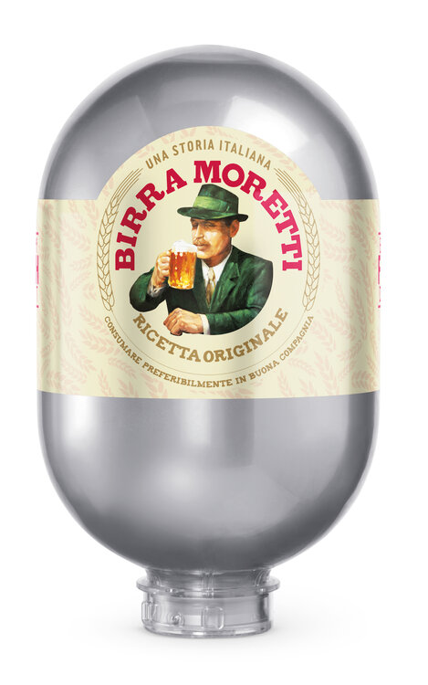 Birra Moretti Lager BLADE 8-Liter PET-Tank EW (zur Zeit nicht verfügbar - kein neuer Liefertermin bekannt)