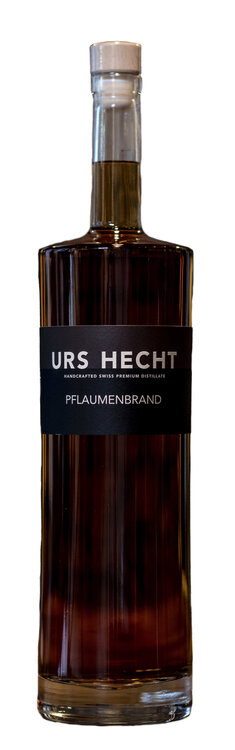Pflaumenbrand Urs Hecht, im Holzfass ausgebaut Gunzwiler Destillate, Neunfacher Schweizer Destillateur des Jahres