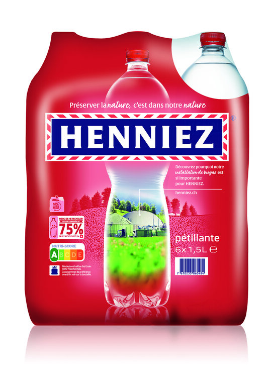 Henniez rot 1.5 L PET EW 6-Pack mit Kohlensäure