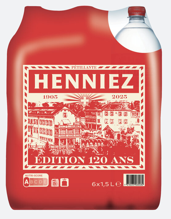 Henniez rot 1.5 L PET EW 6-Pack mit Kohlensäure