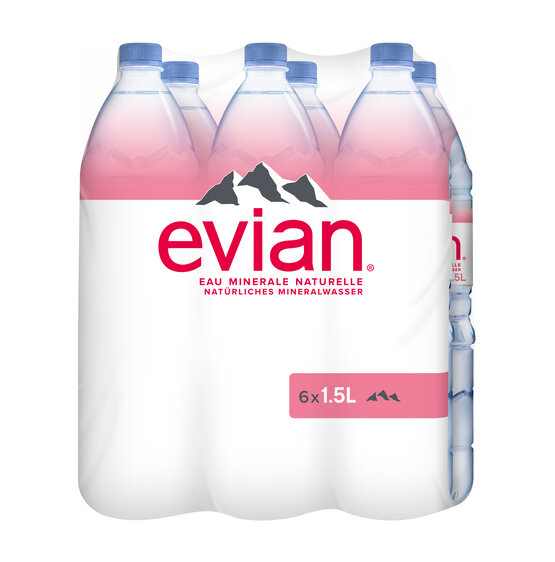 Evian 1.5 L EW-PET 6-Pack