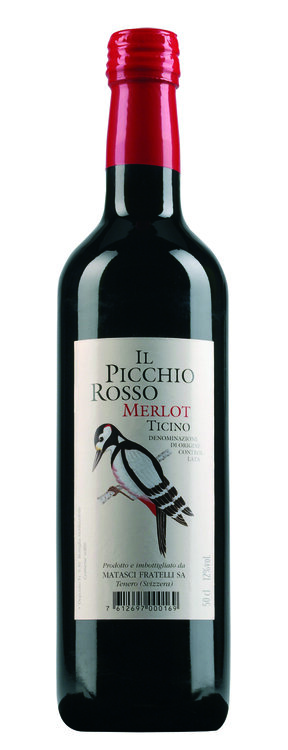 Merlot DOC  IL Picchio Rosso del Ticino Matasci Tenero Top 50