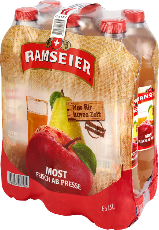 Ramseier Most frisch ab Presse 1.5 L PET EW 6-Pack 