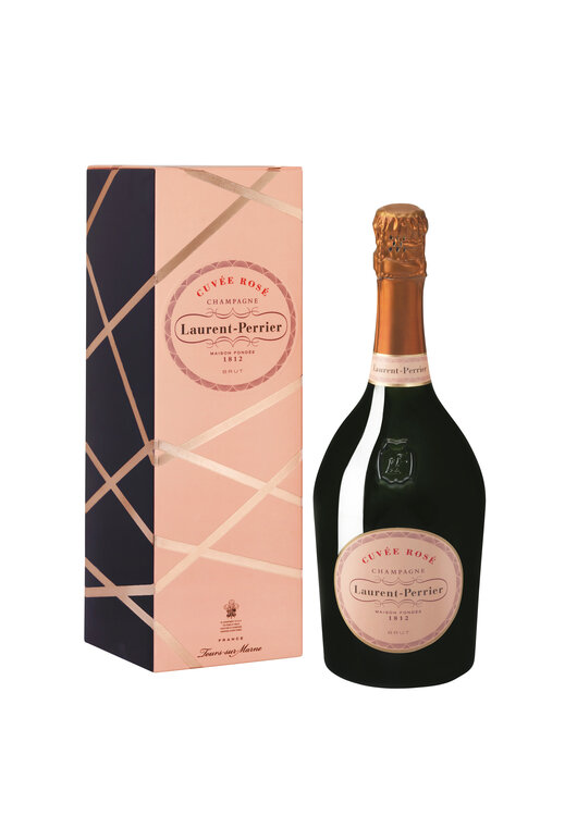 Champagne Laurent Perrier Cuvée Rosé brut in Geschenkbox