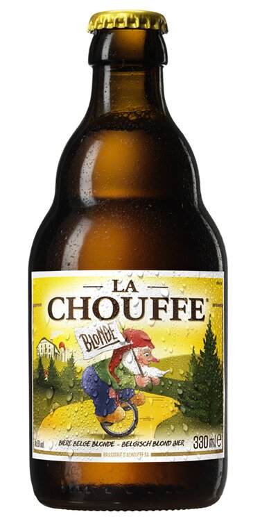 La Chouffe Blonde 33 cl Glas MW