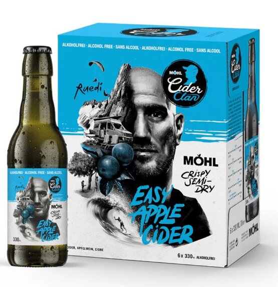 Möhl Easy Apple Cider alkoholfrei 0.0% 33 cl EW-Flasche  6-Pack
