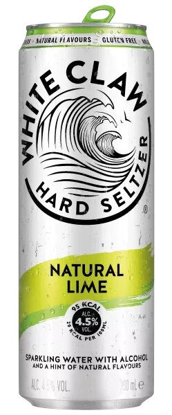 White Claw Natural Lime Hard Seltzer 33 cl Dose