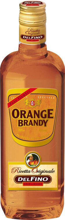 Orange Brandy DelFino Stock zum Flambieren