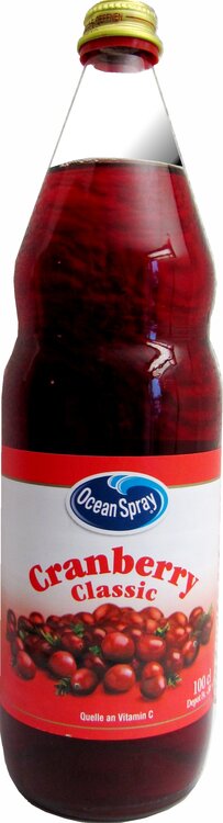 Cranberry Ocean Spray  100 cl MW Glas