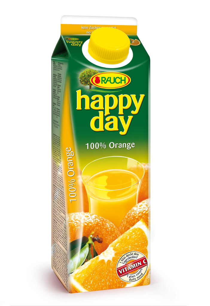 Rauch happy day Orangensaft 1 L ELO Pack | Fruchtsäfte | SCHÜWO Trink-Kultur