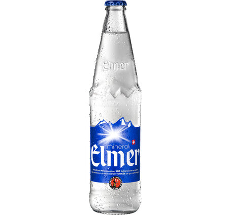 Mineral Elmer (blau) Glas 5 dl mit Kohlensäure