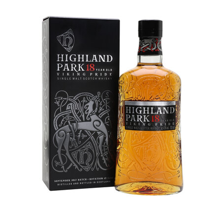 Highland Park 18 years old Orkney Island Single Malt , Viking Pride (sehr limitiert, maximal 1 Flasche pro Kunde) (solange Vorrat)