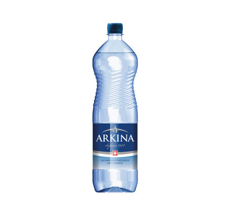 Arkina blau ohne CO2 1.5 L PET, Har. Dep. Fr. 5.-