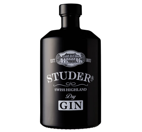 Studer's Swiss Highland Dry Gin (Black Bottle)