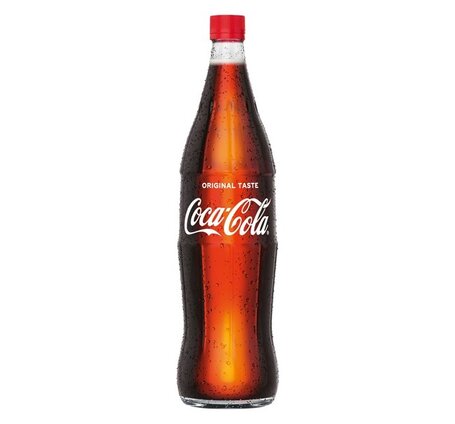 Coca-Cola 1 L Glas MW in 6er Harass
