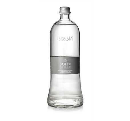 Lurisia Sparkling Water BOLLE 75 cl Glas (-.50 Depot) Mineral mit Kohlensäure (auf Anfrage)