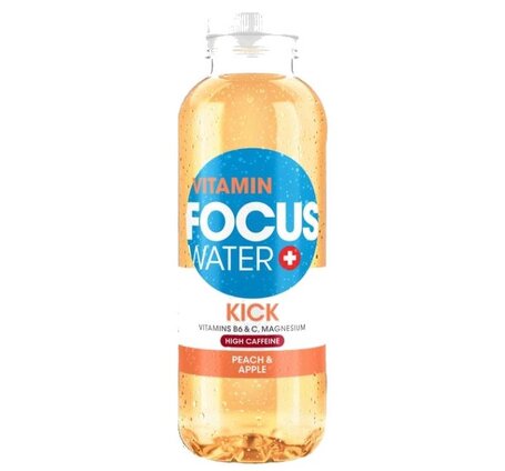 Focuswater Kick Pfirsich & Apfel PET, 6-Pack