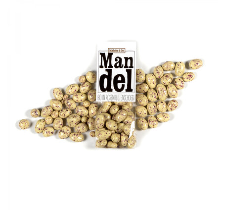 Mahler Mandel in Zitronen-Rosenblütenschoggi 140g (Saisonprodukt: Ostern)