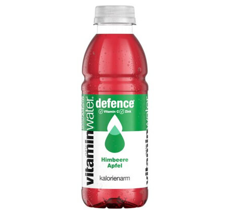 Vitamin Water Glacéau DEFENCE Himbeere Apfel PET, 12-Pack