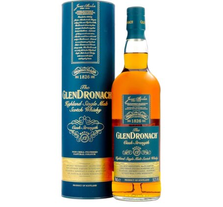 Whisky Glendronach Cask Strength Batch 12 Single Highland Malt (ausverkauft, kein neuer Liefertermin bekannt)
