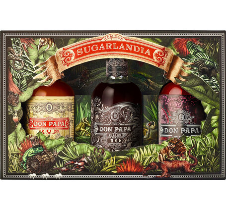 Rum Don Papa Super Premium Tri-Pack 3 x 20 cl Don Papa 7 Single Island New Edition / 10 years old / Sherry Cask