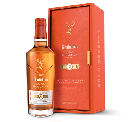 Glenfiddich 21 Years Gran Reserva Rum Cask Finish Pure Malt Whisky 