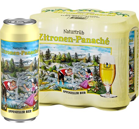 Appenzeller Bier Zitronen Panaché naturtrüb 50 cl Dose 6-Pack (auf Anfrage)