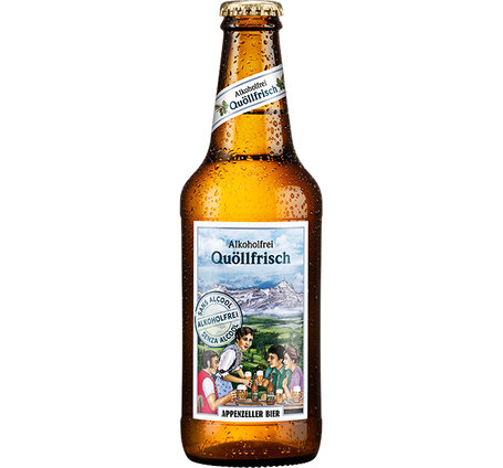 Appenzeller Quöllfrisch alkoholfrei 0.5% 33 cl 10-Pack EW