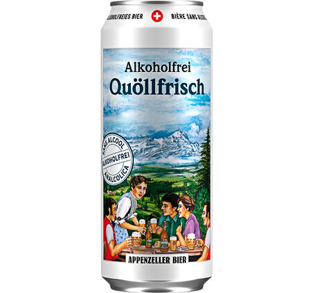 Appenzeller Quöllfrisch alkoholfrei 0.5% 50 cl Dose 6-Pack