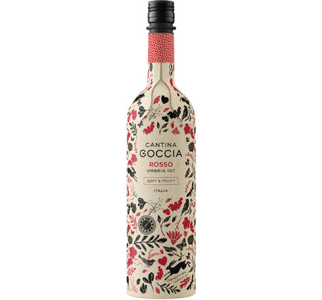Rosso Umbria IGT Soft & Fruity Cantina Goccia Umbrien (Weltneuheit: 1. Papierflasche)