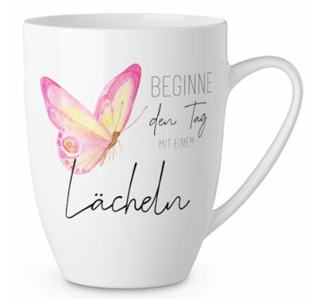 Porzellanbecher Lächeln, 250 m